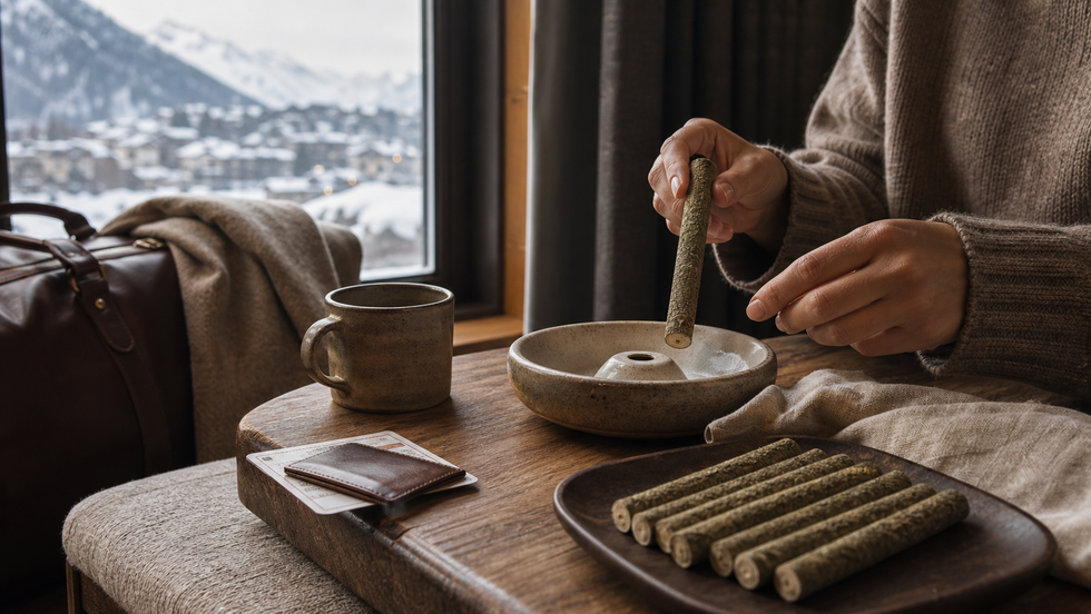 After-Ski Warmth Without Rush cover image for Vital Warmth | Artemisia Moxa Rituals