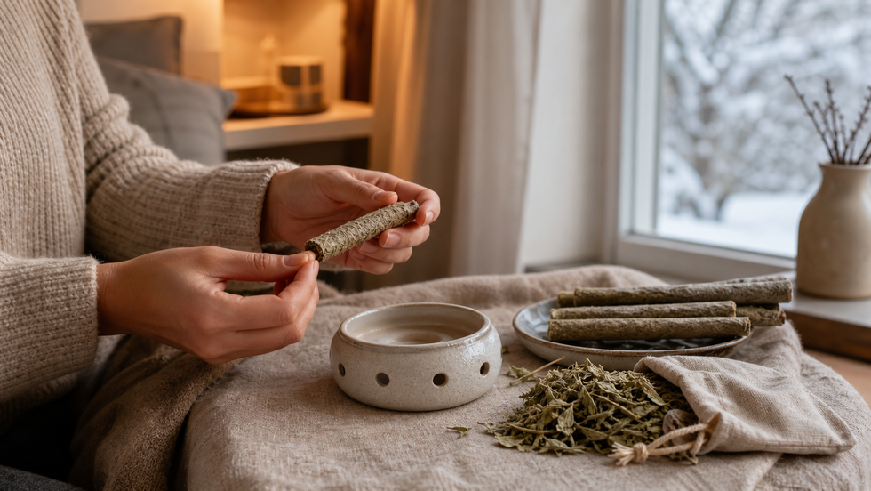 Warming the Lower Back in Winter cover image for Vital Warmth | Artemisia Moxa Rituals