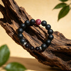 Plum Ember R-B02丨Vintage Chinese Scented Incense Bead Bracelet Handmade Agarwood Sandalwood Aroma