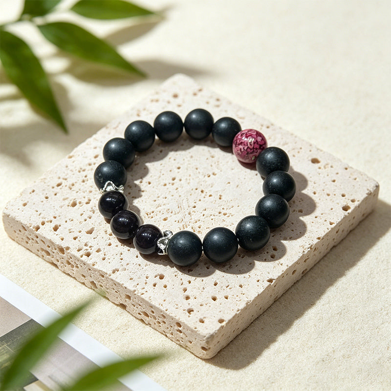 Plum Ember R-B02丨Vintage Chinese Scented Incense Bead Bracelet Handmade Agarwood Sandalwood Aroma