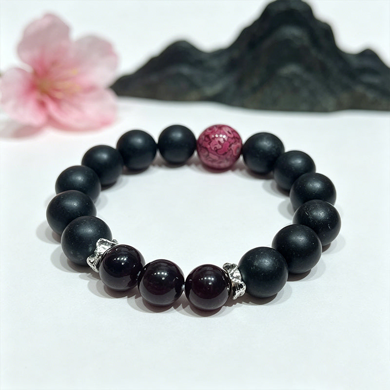 Plum Ember R-B02丨Vintage Chinese Scented Incense Bead Bracelet Handmade Agarwood Sandalwood Aroma
