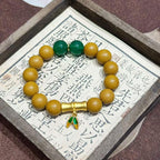 Pear&Bamboo R-B79丨Natural Botanical Bead Strand with Agarwood & Pear