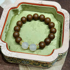 Imperial Palace Heritage Scented Bead Bracelet with White Jade & Enamel R-B81
