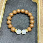 Imperial Palace Heritage Scented Bead Bracelet with White Jade & Enamel R-B81