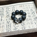 Plum Hush R-B83 丨 Plum Wood Scent Hand Held Strand Dark Incense Beads Silver Plum Decor Portable Hand Twist Ornament Gift