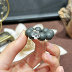 Plum Hush R-B83 丨 Plum Wood Scent Hand Held Strand Dark Incense Beads Silver Plum Decor Portable Hand Twist Ornament Gift