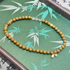 Summer Gardenia R-B11丨Gardenia Floral Incense Bead Double Loop Bracelet Crystal Accents