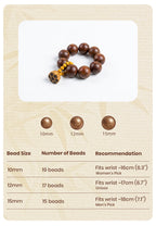 Pei Tang Twist R-B14 丨Handcrafted Ginseng Botanical  Bead Ornament with Boxwood Lotus