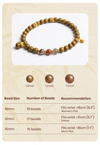 Spring Tea R-B17丨Fresh Jasmine Tea Fragrance Bead Wrist Ornament Crystal Gourd Decor Double Loop