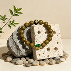 Verdant Scent R-B02 Natural Jasmine Green Tea Scent Wrist Bracelet  Oriental Floral Aroma Daily Wear Accessory