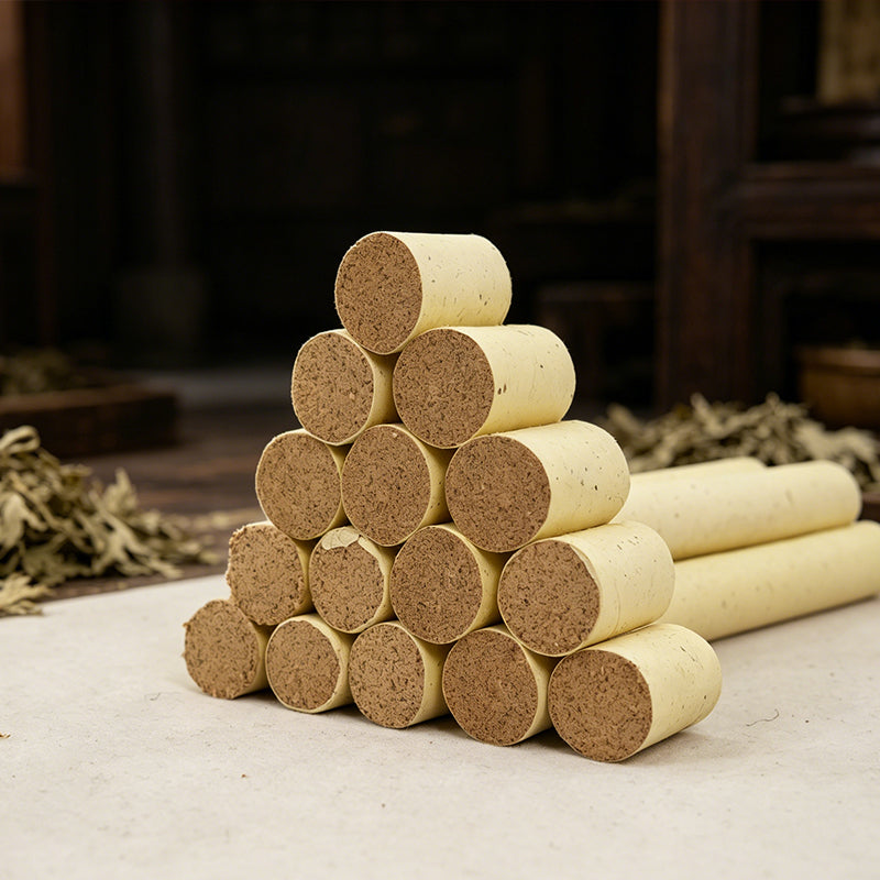 Aged Qizhou moxa sticks, pure moxa, for home use, dispelling dampness and cold, portable moxibustion, handmade moxa cones and moxa sticks.