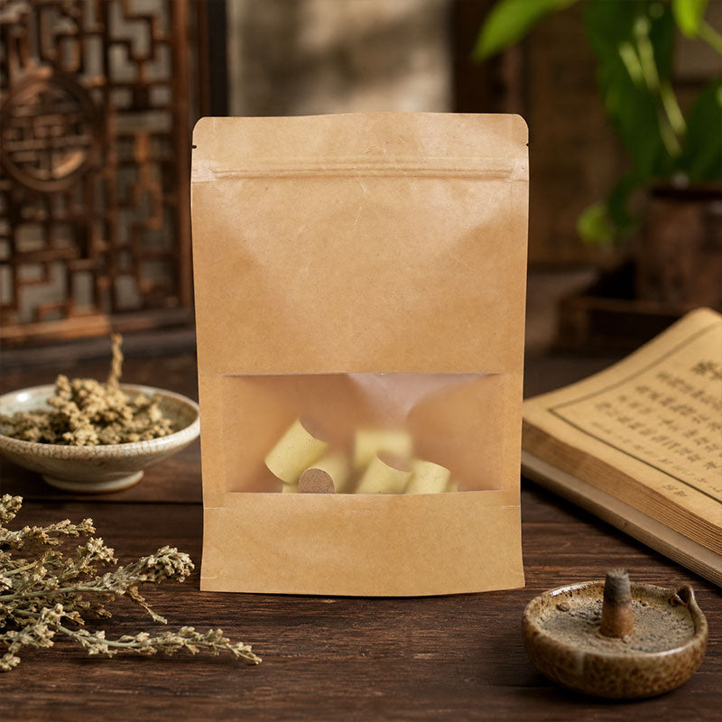 Aged Qizhou moxa sticks, pure moxa, for home use, dispelling dampness and cold, portable moxibustion, handmade moxa cones and moxa sticks.