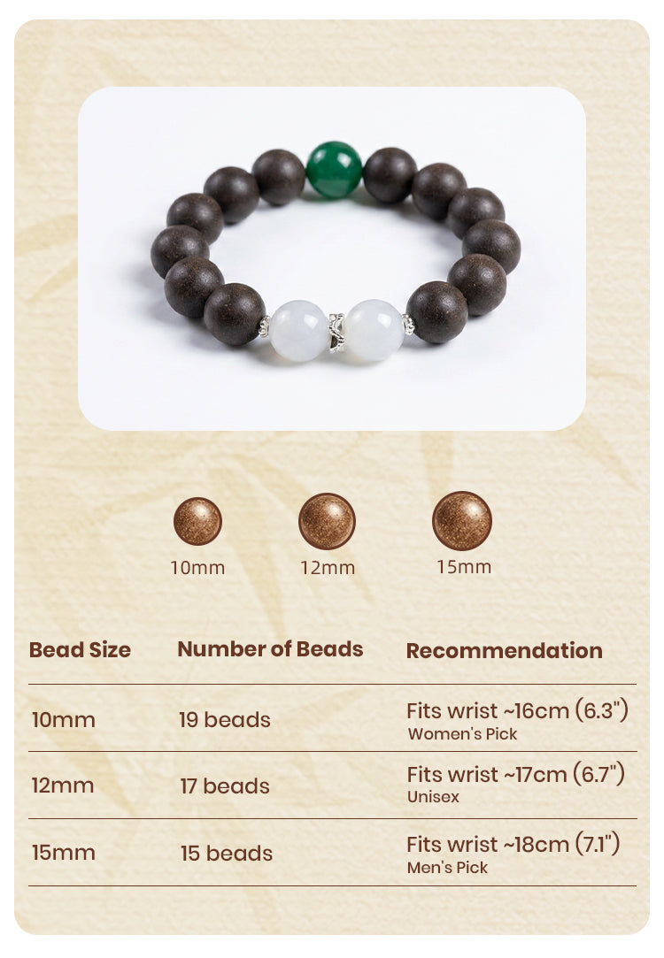 Mountain Hush R-B21 丨 Natural Rose Hibiscus Woody Floral Scent Translucent White Agate Silver Spacers  Vintage Daily Wear