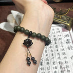 Moon Timber R-B19丨Multi Herb Lavender Fragrance Bead Wrist Ornament Moonstone Ebony Lotus Decor