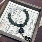 Moon Timber R-B19丨Multi Herb Lavender Fragrance Bead Wrist Ornament Moonstone Ebony Lotus Decor