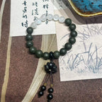Moon Timber R-B19丨Multi Herb Lavender Fragrance Bead Wrist Ornament Moonstone Ebony Lotus Decor