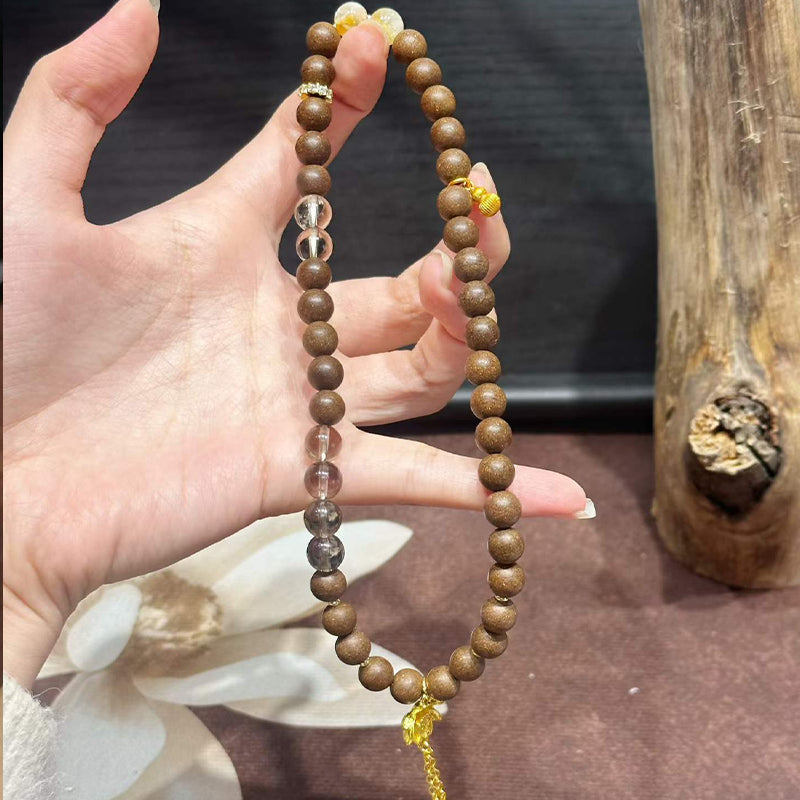 Radiant R-B20 丨Natural Warm Woody Herbal Scent Incense Bead Bracelet Handmade Xi Ji Ancient Improved Formula Wristband