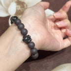 Wild Vine Hush R-B25丨Matte Floral Herb Fragrance Bead Wrist Ornament Crystal Ebony Floral Decor