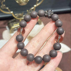Wild Vine Hush R-B25丨Matte Floral Herb Fragrance Bead Wrist Ornament Crystal Ebony Floral Decor