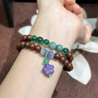 Mellow Core R-B26 丨Natural Mild Warm Ginseng Root Woody Scent  Matte Beads Vintage Dual Loop