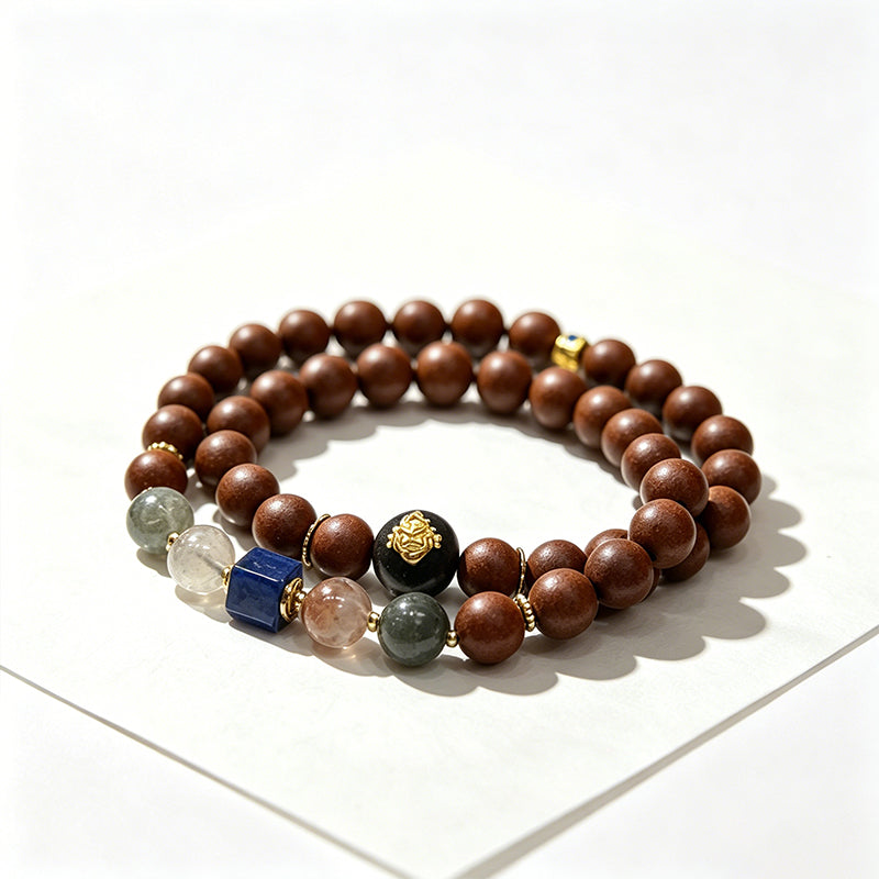 Autumn Pomelo R-B27 丨Citrus Pomelo Blossom Incense Bead  Bracelet with Nanmu Wood