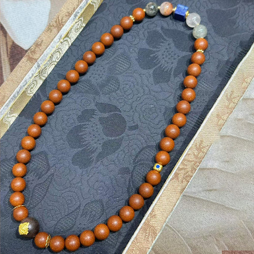 Autumn Pomelo R-B27 丨Citrus Pomelo Blossom Incense Bead  Bracelet with Nanmu Wood