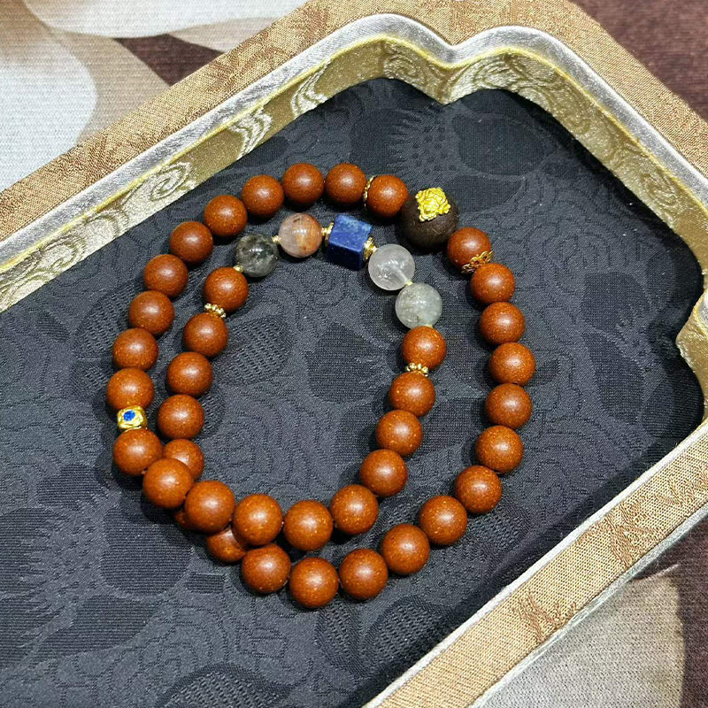 Autumn Pomelo R-B27 丨Citrus Pomelo Blossom Incense Bead  Bracelet with Nanmu Wood