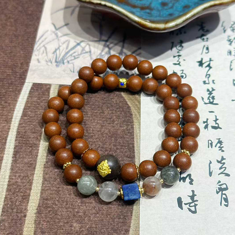 Autumn Pomelo R-B27 丨Citrus Pomelo Blossom Incense Bead  Bracelet with Nanmu Wood