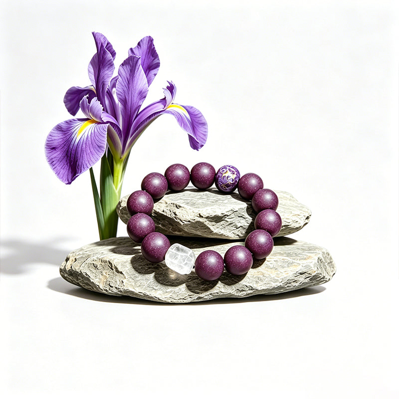 Violet Dream R-B07 丨Ancient Formula Woody Floral Scent Purple Tone Bead Wrist Ornament