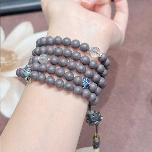 108 Self Hush R-B31丨Mist Hush Floral Botanical 108 Bead Incense Bracelet Lotus Turquoise