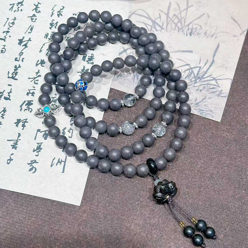 108 Self Hush R-B31丨Mist Hush Floral Botanical 108 Bead Incense Bracelet Lotus Turquoise