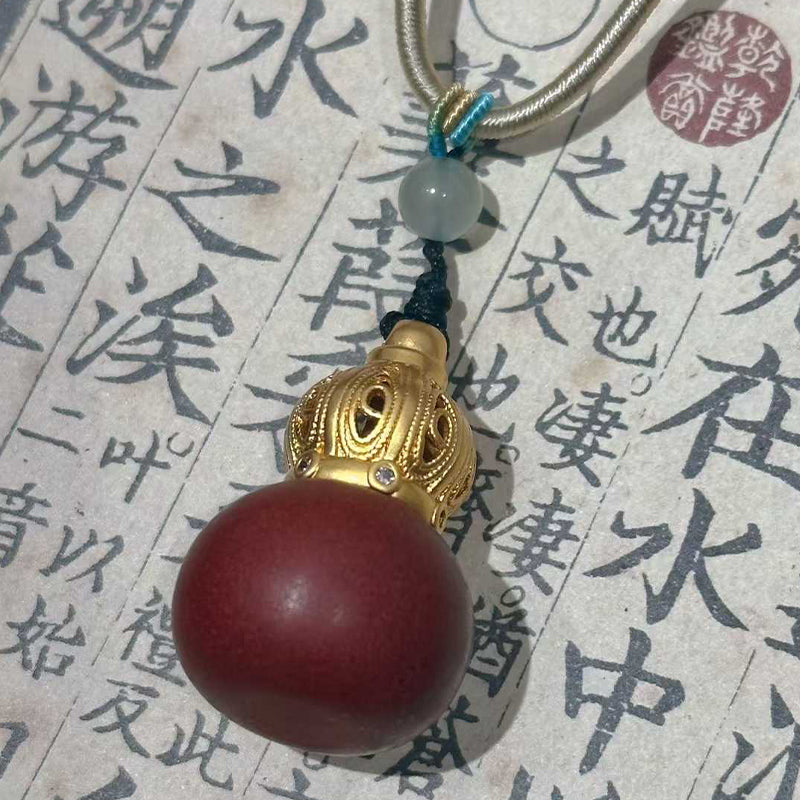 Warm Oriental Scent Gourd Lucky Pendant Necklace