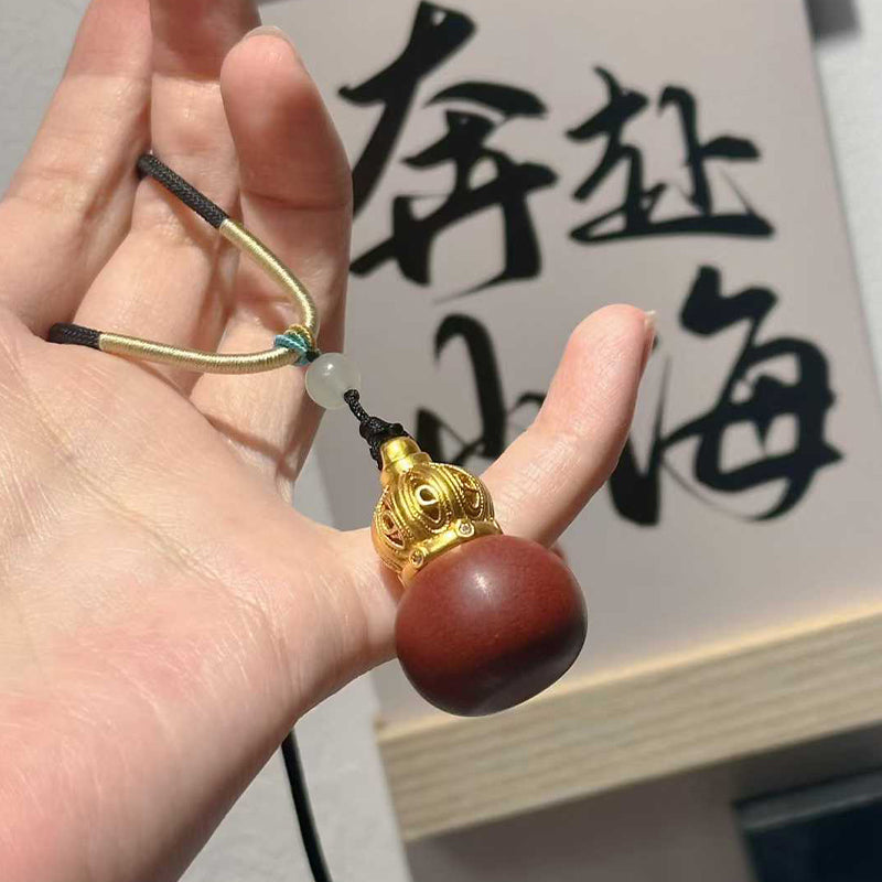 Warm Oriental Scent Gourd Lucky Pendant Necklace