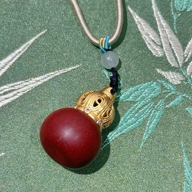 Warm Oriental Scent Gourd Lucky Pendant Necklace