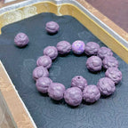 Moonlight Purple Aroma Incense Bracelet | Zen Style Lacquer Lotus Beaded Jewelry