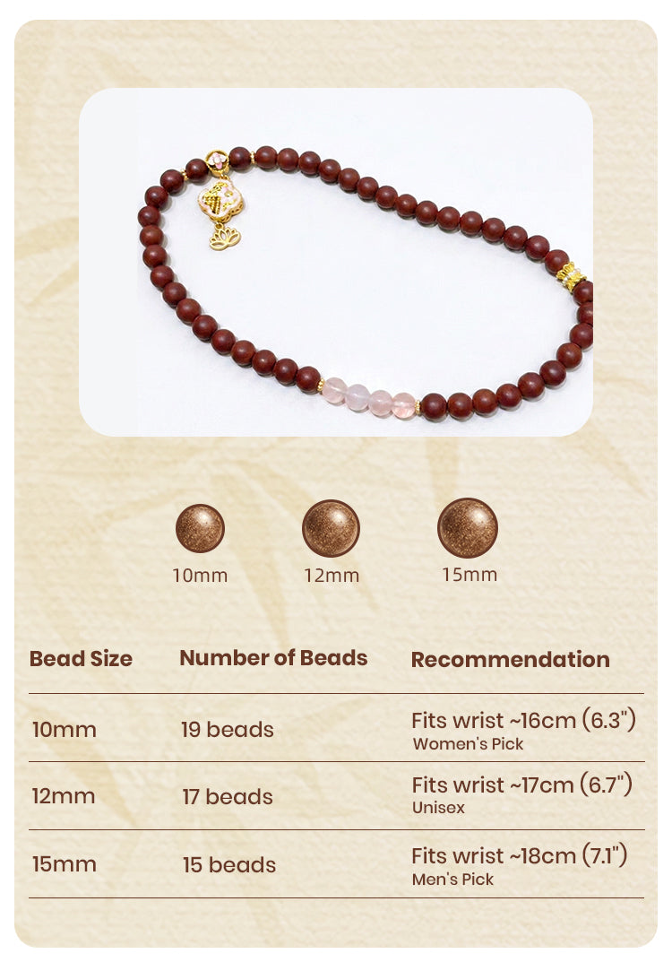 Lady Bloom R-B40丨Tang Dynasty Romantic Floral Woody Scent Wrist Ornament Double Loop