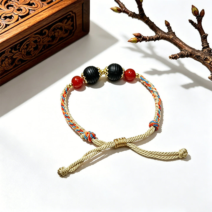 R-B37 丨Traditional Oriental Blended Aroma Bead Wrist Cord