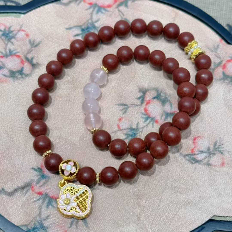 Lady Bloom R-B40丨Tang Dynasty Romantic Floral Woody Scent Wrist Ornament Double Loop
