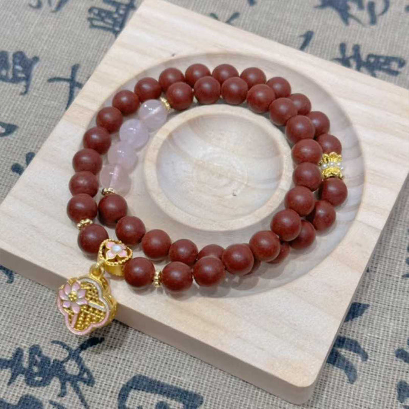 Lady Bloom R-B40丨Tang Dynasty Romantic Floral Woody Scent Wrist Ornament Double Loop