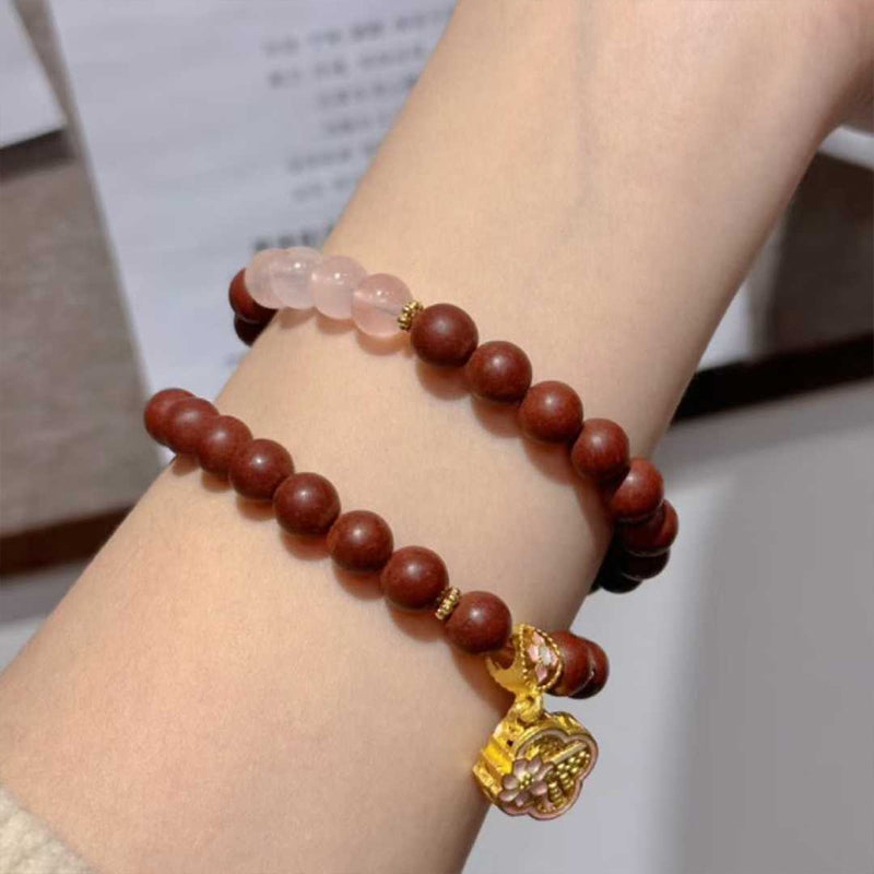 Lady Bloom R-B40丨Tang Dynasty Romantic Floral Woody Scent Wrist Ornament Double Loop