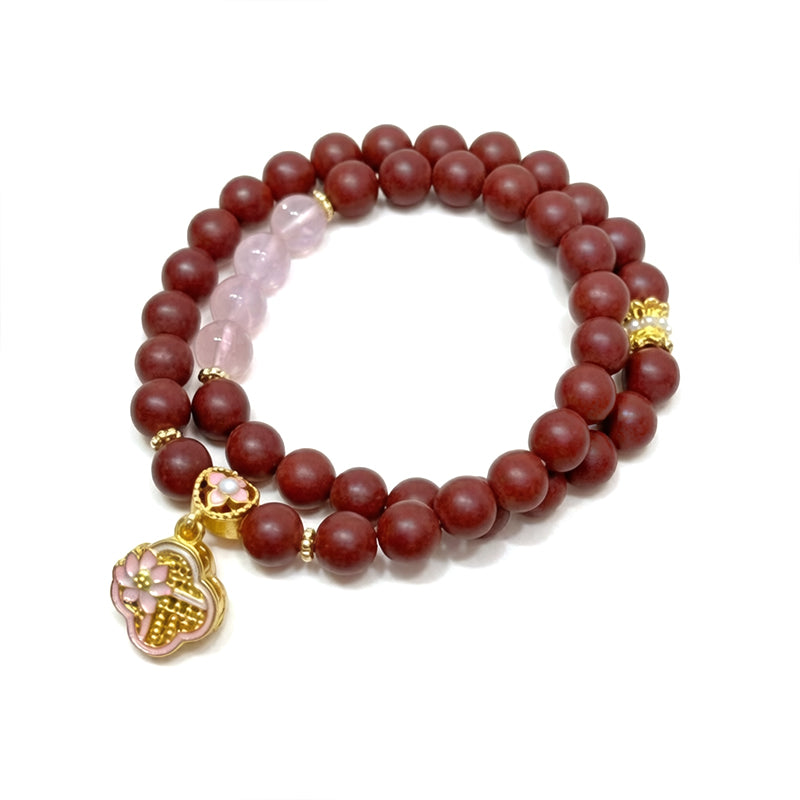 Lady Bloom R-B40丨Tang Dynasty Romantic Floral Woody Scent Wrist Ornament Double Loop