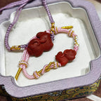 Tang Lady Red Scent Pony Soft Pink Purple Braided Scent Wrist Cord