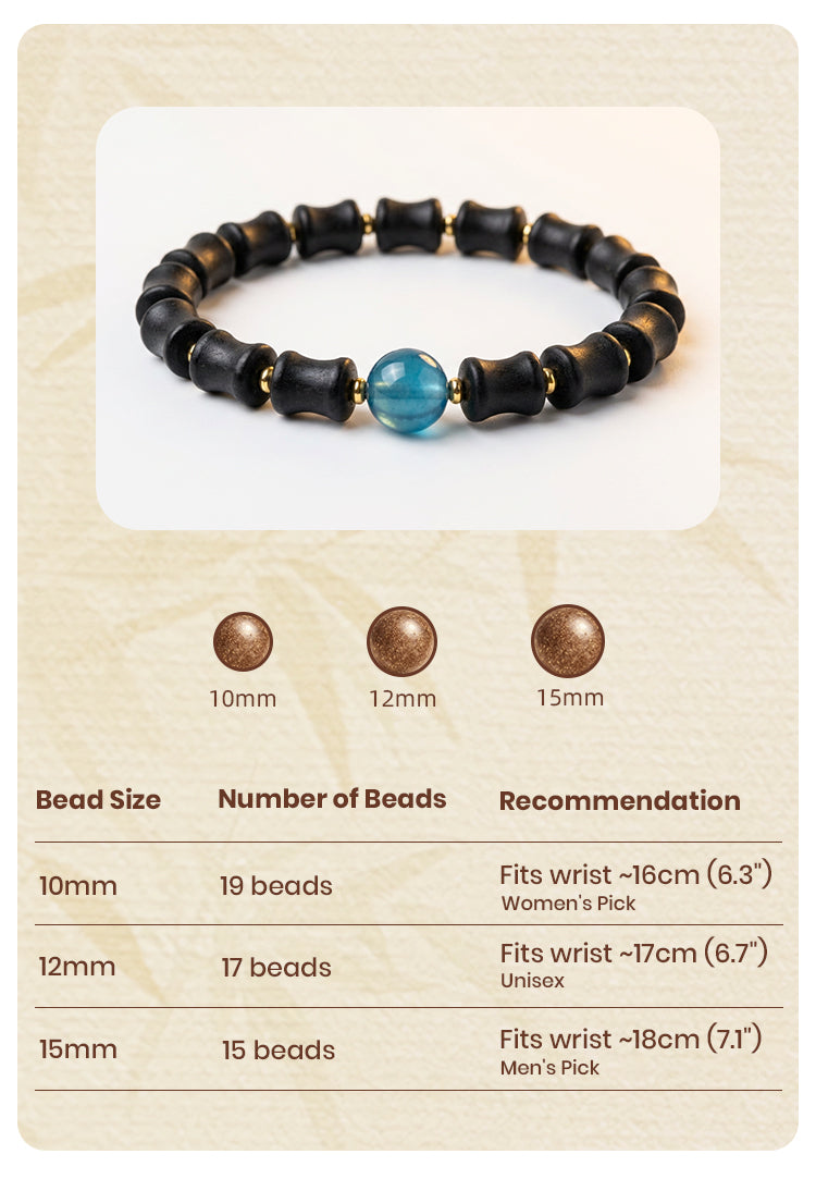 Bamboo Osmanthus R-B05 丨Handcrafted Bamboo Shape Osmanthus Scent Incense Bead Bracelet