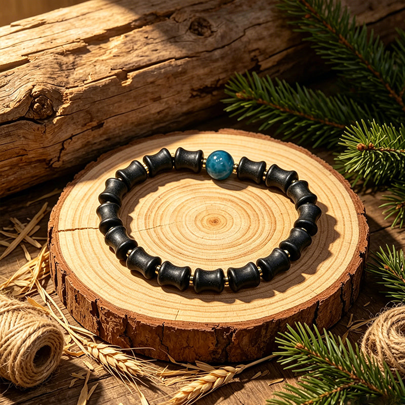 Bamboo Osmanthus R-B05 丨Handcrafted Bamboo Shape Osmanthus Scent Incense Bead Bracelet