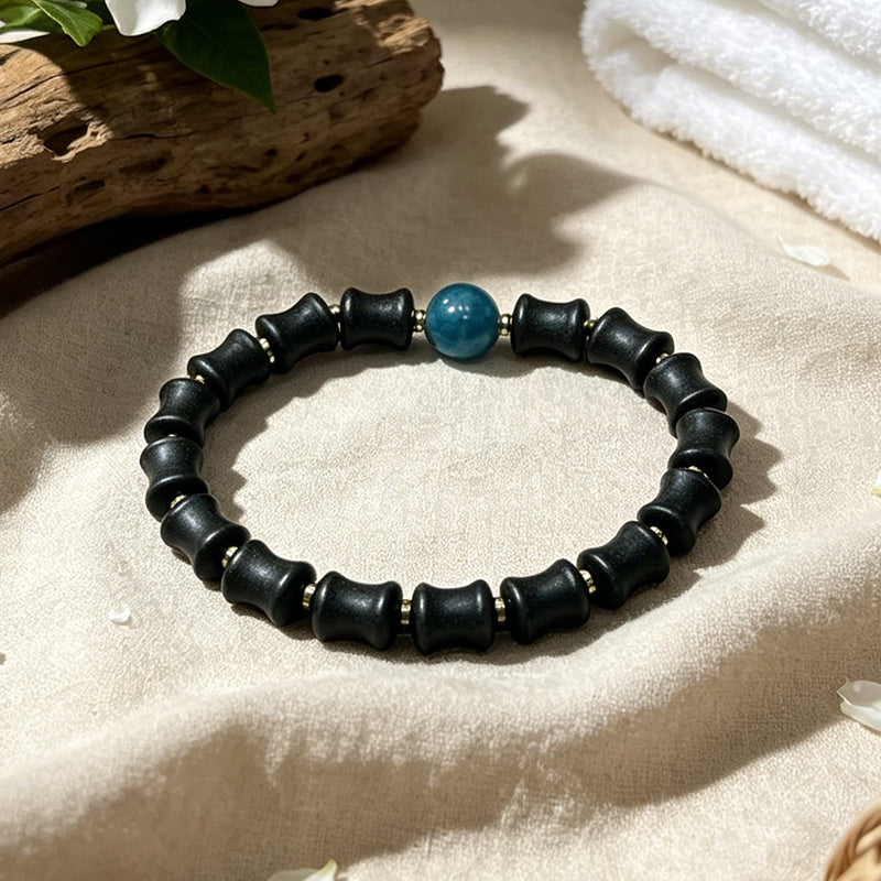 Bamboo Osmanthus R-B05 丨Handcrafted Bamboo Shape Osmanthus Scent Incense Bead Bracelet