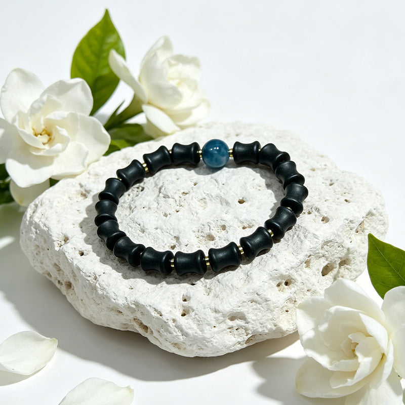 Bamboo Osmanthus R-B05 丨Handcrafted Bamboo Shape Osmanthus Scent Incense Bead Bracelet