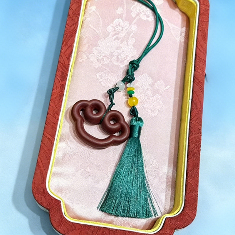 Ancient Shu Fragrant Pendant with Tassels & Cloud Pattern