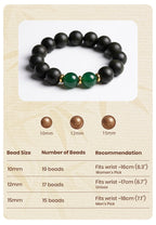 Mountain Wood R-B50丨Fresh Pine Cypress Woody Scent Herb Herbal Botanical Incense Bead Bracelet Matte Dark Beads Green Jade Gilded Decor