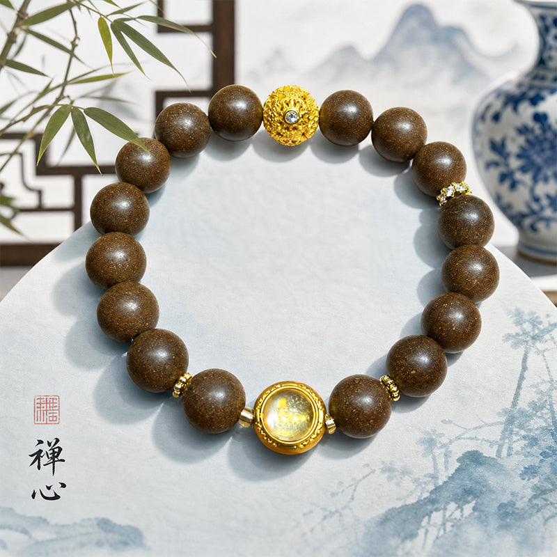 Tang Aroma R-B06 丨 Handmade Tang Palace Ancient Formula Incense Bead Bracelet Natural Agarwood Sandalwood