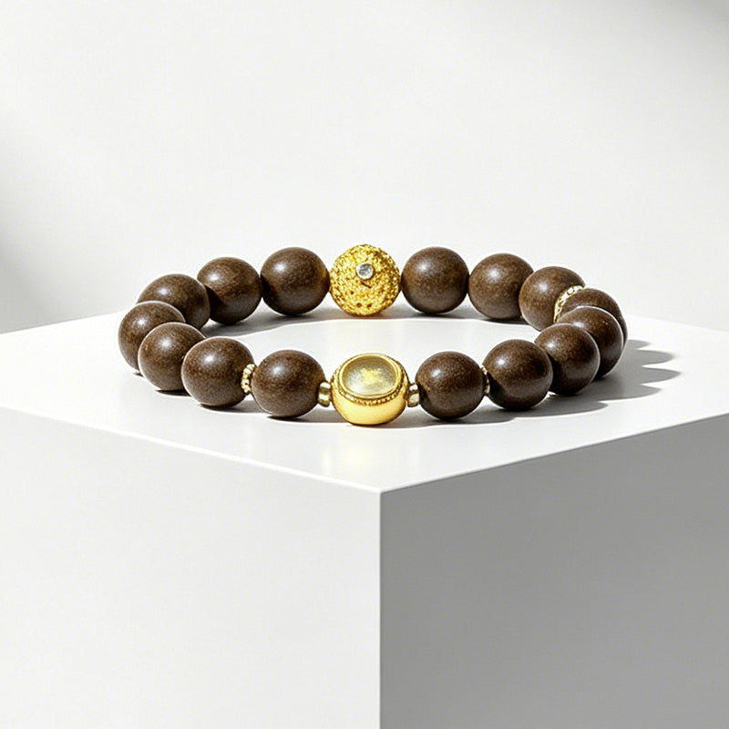 Tang Aroma R-B06 丨 Handmade Tang Palace Ancient Formula Incense Bead Bracelet Natural Agarwood Sandalwood